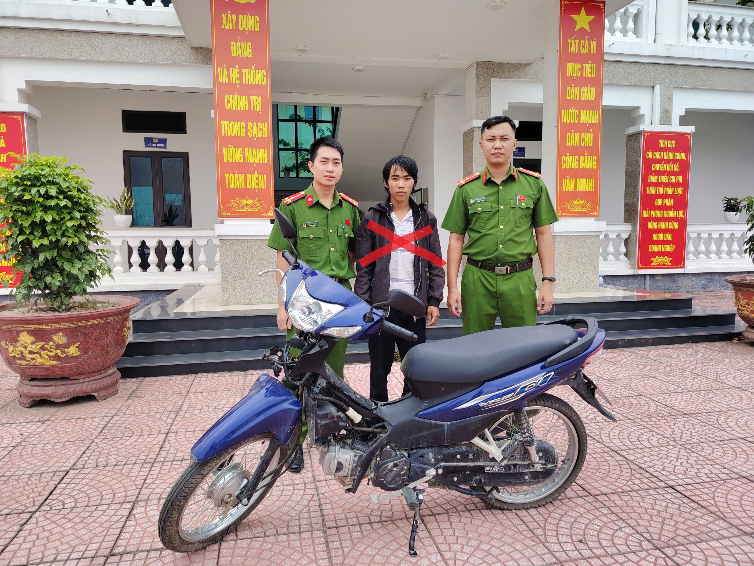 Công an phường Chí Linh tuần tra, phát hiện đối tượng Trộm cắp tài sản 